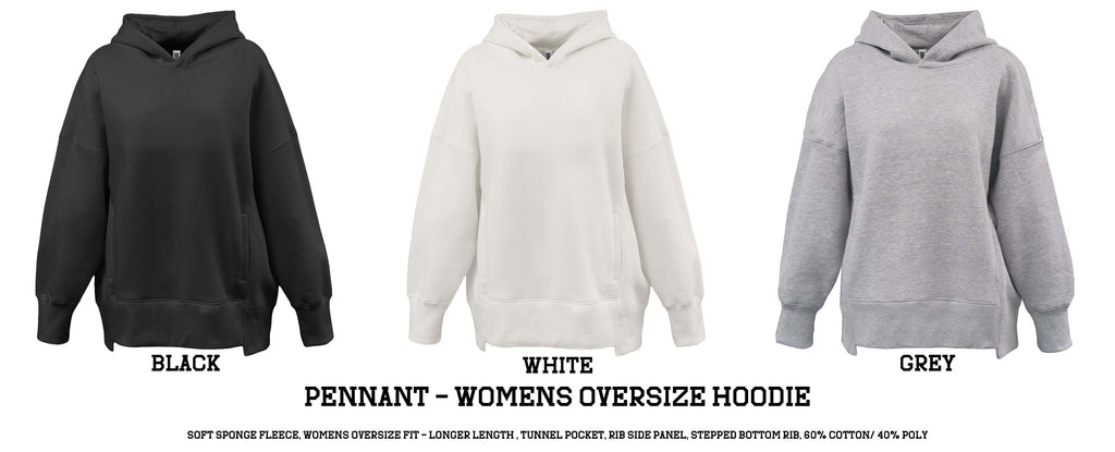 Pennant - Women's Oversize Hoodie (WARRIORS) 5484