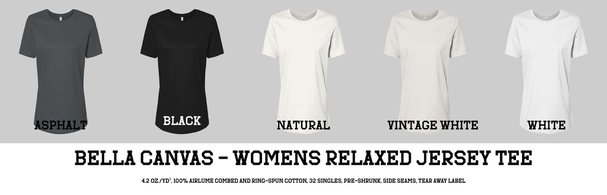 Bella Canvas - Women’s Relaxed Jersey Tee (WARRIORS) 6400