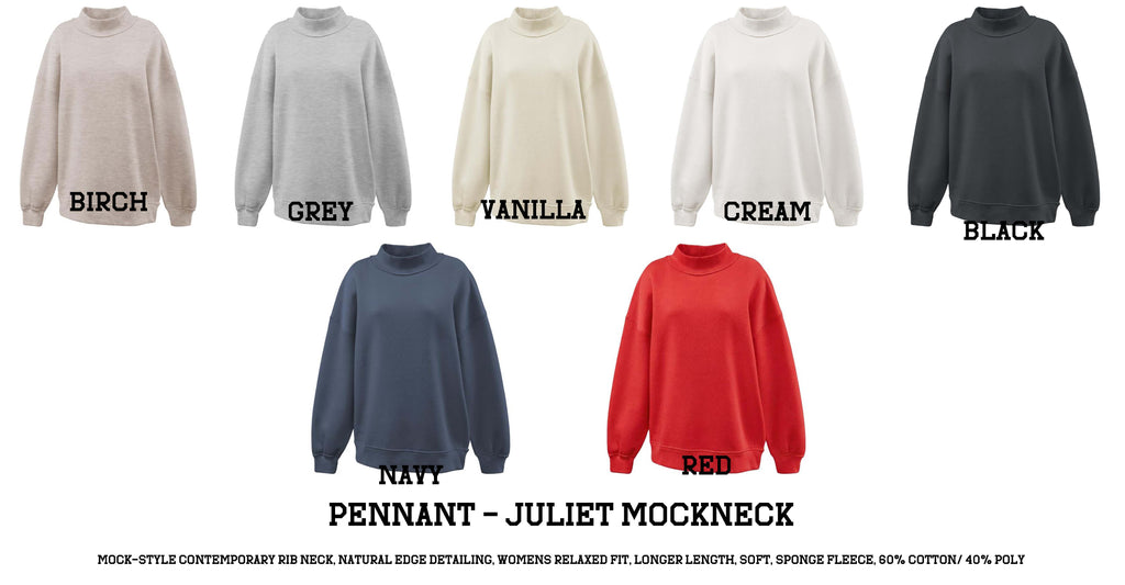 Pennant - Juliet Mockneck (Product available after 10/15) (WARRIORS) 7187