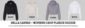 Bella Canvas - Women's Crop Hoodie Sweatshirt (WARRIORS) 7502