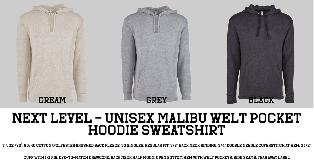Next Level - Unisex Malibu Welt Pocket Hoodie Sweatshirt (WARRIORS) 9300