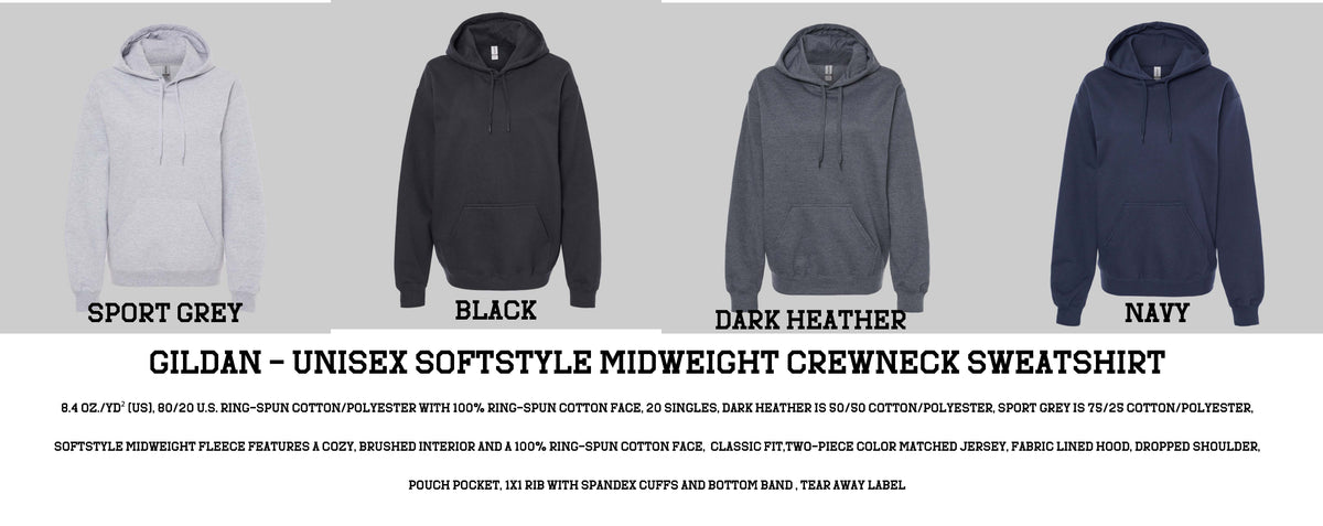Gildan - Unisex Softstyle® Midweight Hooded Sweatshirt (WARRIORS) SF500