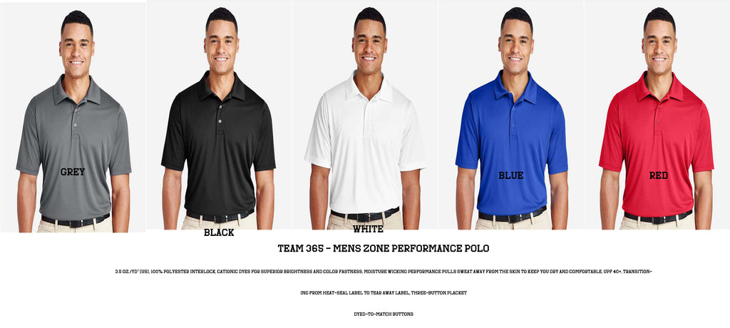 Team 365 - Men's Zone Performance Polo (WARRIORS) TT51